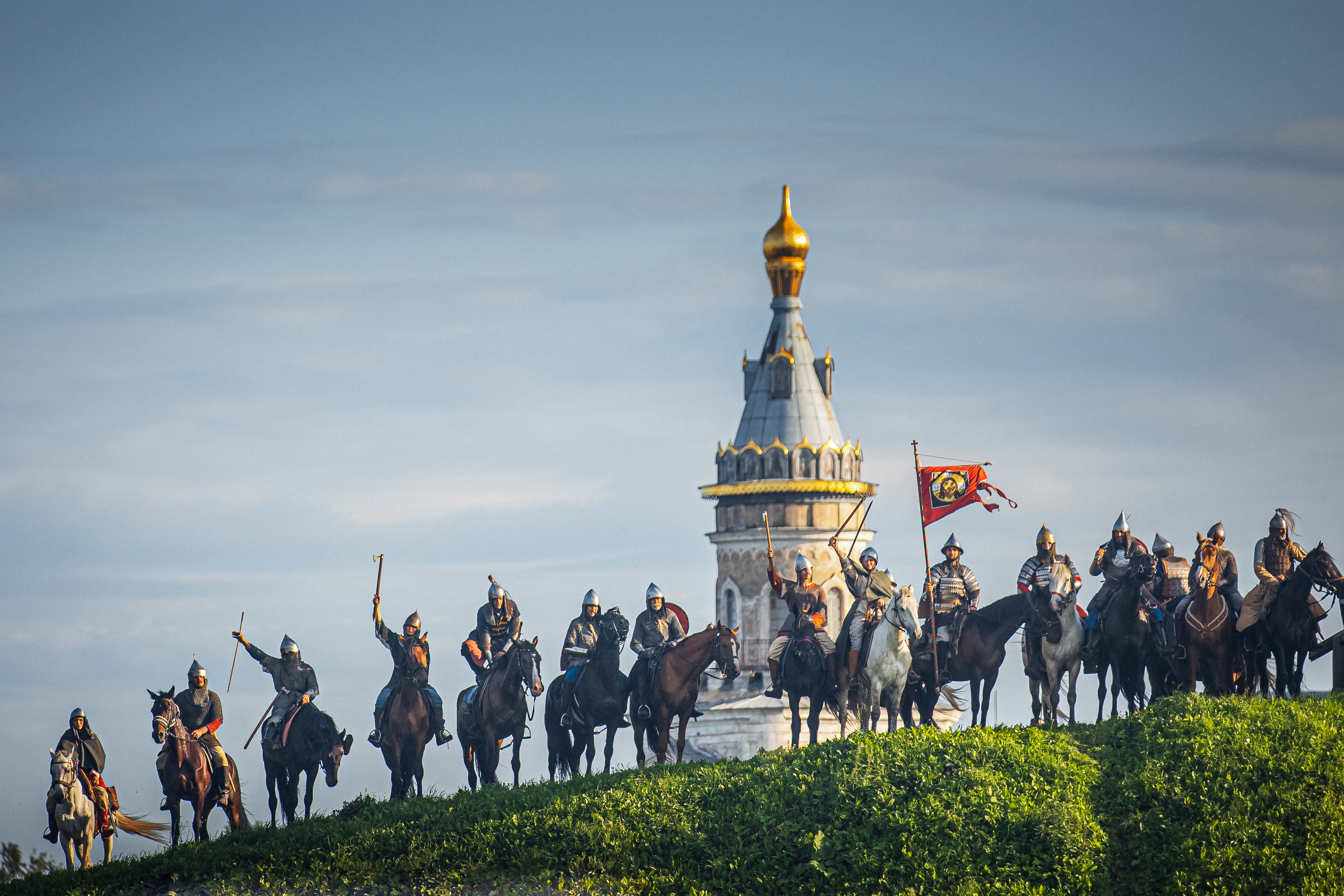 Историческая реконструкция конного похода Александра Невского